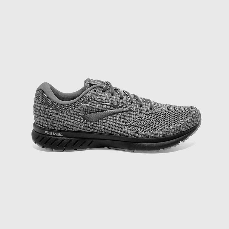 Brooks Men's Revel 3 Road Running Shoes Singapore - Grey (28305-RNXA)